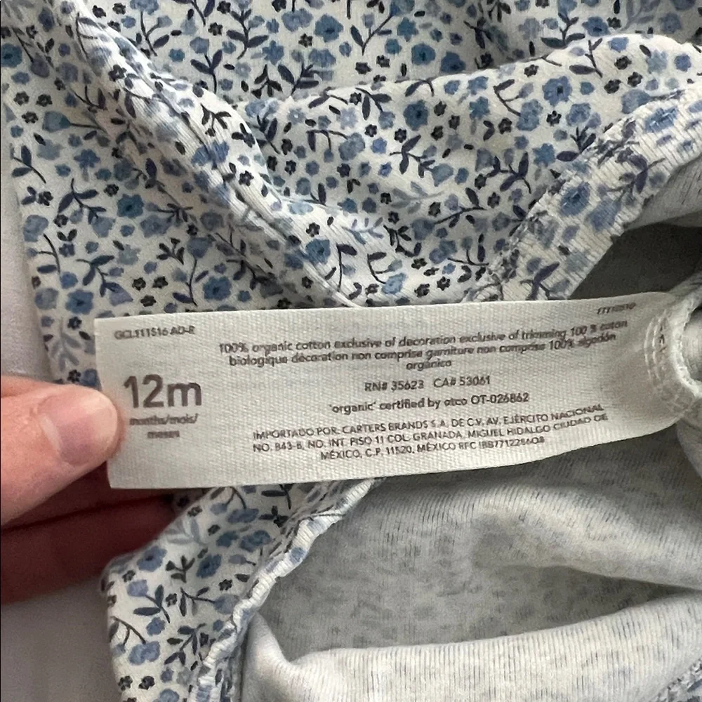 Carters Little Planet Floral Baby Bodysuit